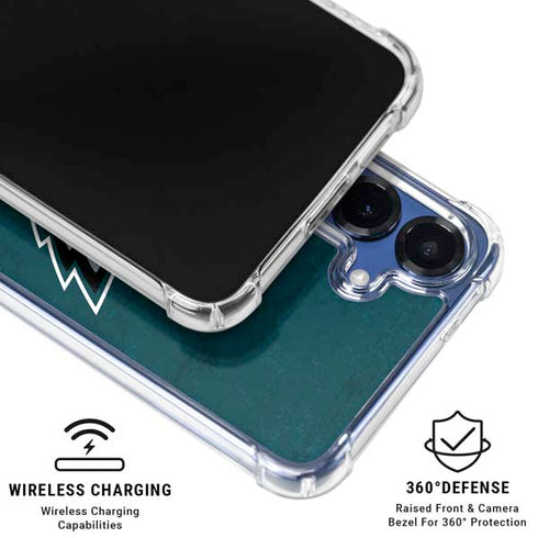 NFL Philadelphia Eagles Distressed Galaxy S25 Clear Case